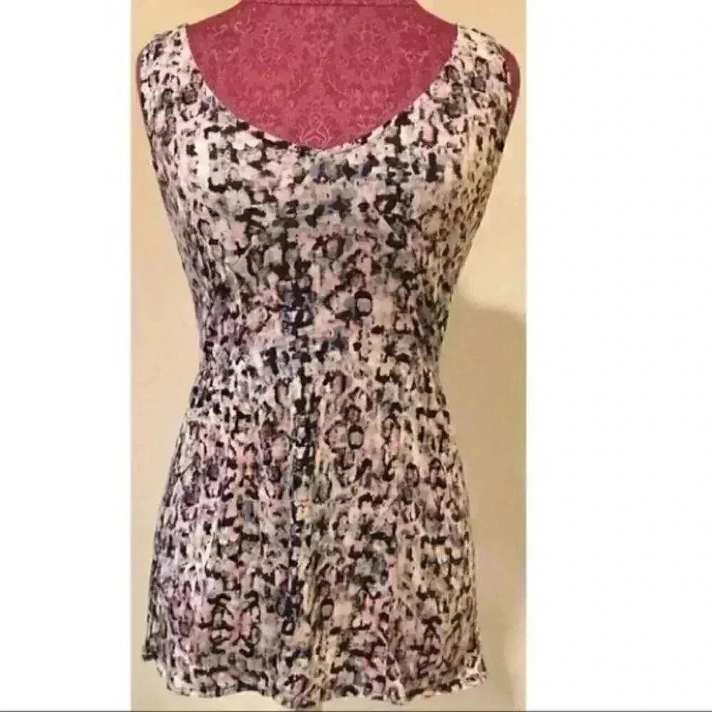 Silence & noise Top medium Artsy Zip Racer Back